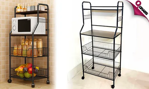 4-Tier Multipurpose Kitchen Storage Rack!